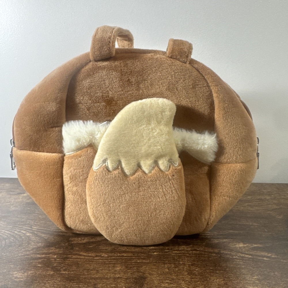 Pokemon Eevee Tail Fluffy Plush Bag Pouch Purse Case Handle Pocket Japan New Tag
